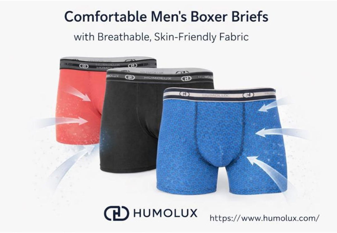 Comfortable Men’s Boxer Briefs with Breathable, Skin-Friendly Fabric - Humolux