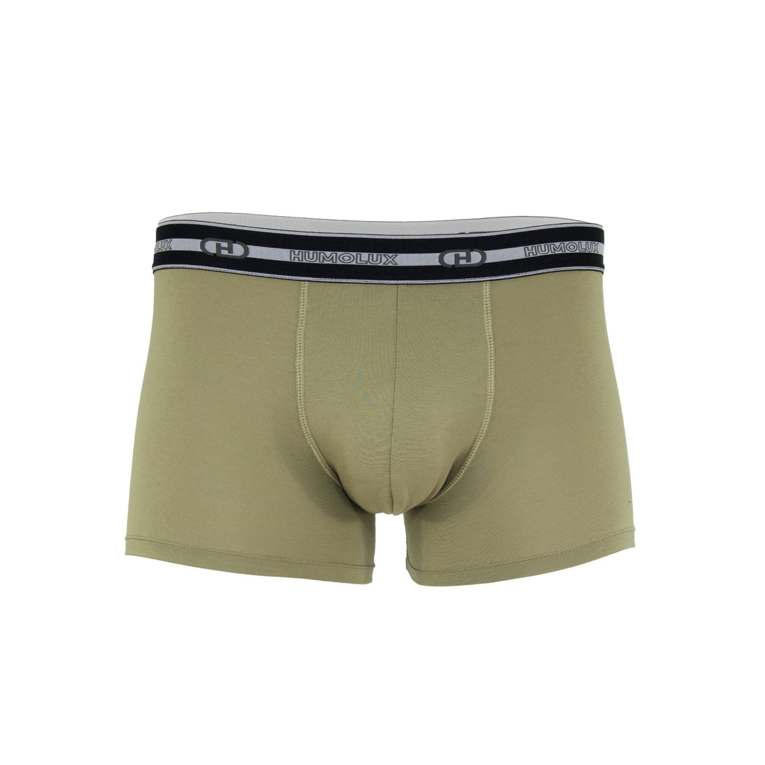 Olive Green Bamboo Trunks for Men 5 Inch Pack - Soft Breathable Boxer Trunks - Humolux