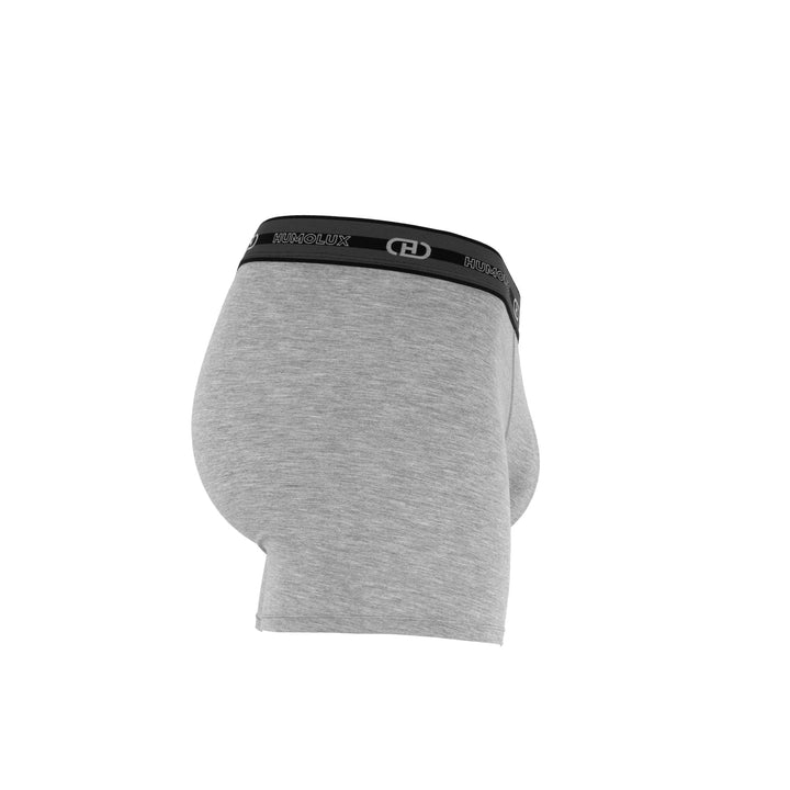Men's Comfort Grey Trunk: Superior Comfort Boxer Briefs - Humolux